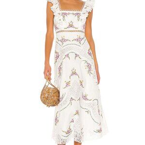 Zimmermann Allia Cross Stitch Dress $850 AUS 2 , US Medium